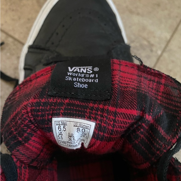 Vans Sk8-Hi Leather Shoes - Picture 4 of 7